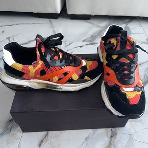 Men’s Valentino Garavani orange camo sneaker